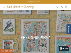 abnewton.com homepage screenshot