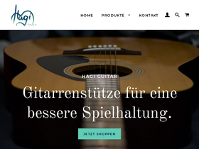 hagi-guitar.com homepage screenshot