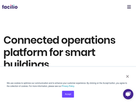 'facilio.com' screenshot