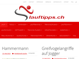 'lauftipps.ch' screenshot