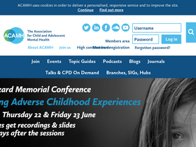 'acamh.org' screenshot