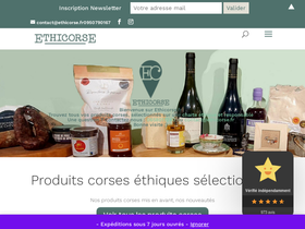 ethicorse.fr homepage screenshot