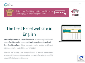 'justexw.com' screenshot
