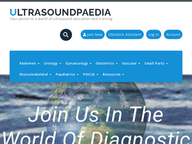 'ultrasoundpaedia.com' screenshot
