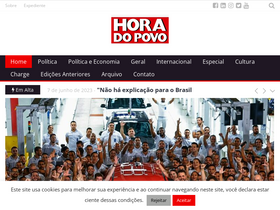 'horadopovo.com.br' screenshot