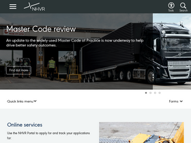 'nhvr.gov.au' screenshot