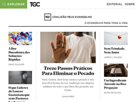 'coalizaopeloevangelho.org' screenshot