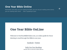 'oneyearbibleonline.com' screenshot