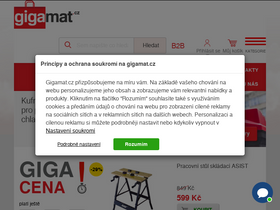 'gigamat.cz' screenshot