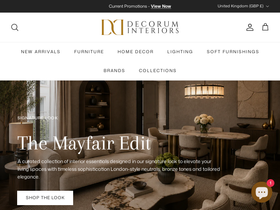 Decorum Living homepage screenshot