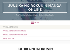 'juujikanorokuninchapters.com' screenshot
