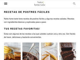 'nattahometaste.com' screenshot