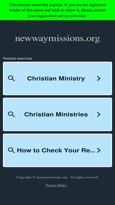 newwaymissions.org