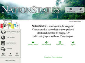 'nationstates.net' screenshot