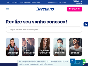 'claretiano.edu.br' screenshot