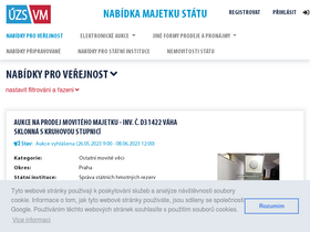 'nabidkamajetku.cz' screenshot