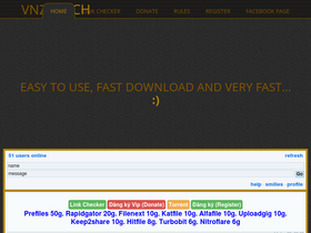 'vnz-leech.com' screenshot