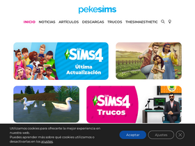 'pekesims.com' screenshot