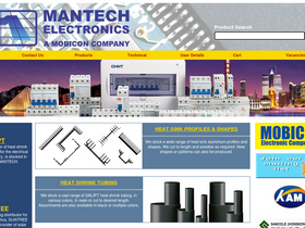'mantech.co.za' screenshot