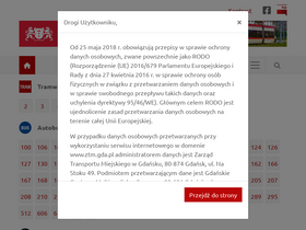 'ztm.gda.pl' screenshot