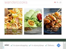 'wandercooks.com' screenshot