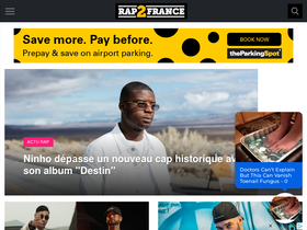 'rap2france.com' screenshot
