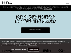 'nurx.com' screenshot