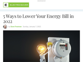 'electric-saver.com' screenshot