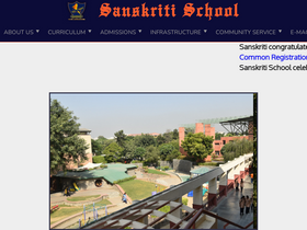 'sanskritischool.edu.in' screenshot