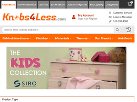'knobs4less.com' screenshot
