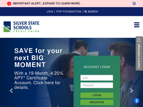 'silverstatecu.com' screenshot