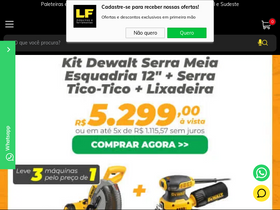 'lfmaquinaseferramentas.com.br' screenshot