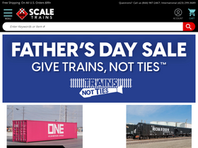'scaletrains.com' screenshot