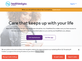 'healthiestyou.com' screenshot