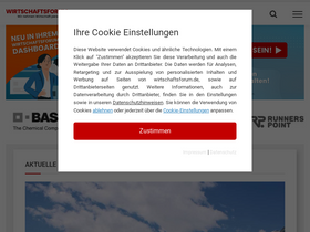'wirtschaftsforum.de' screenshot