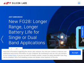 'silabs.com' screenshot