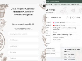 'rogersgardens.com' screenshot