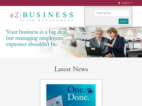 'ezbusinesscardmanagement.com' screenshot