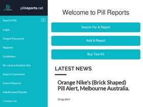 'pillreports.net' screenshot