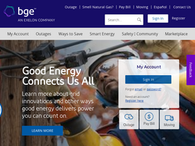 'bge.com' screenshot