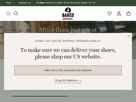 'bared.com.au' screenshot