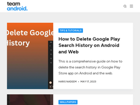 'teamandroid.com' screenshot