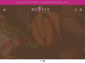 rootednatural.co.za homepage screenshot