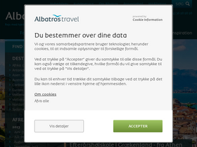 'albatros-travel.dk' screenshot