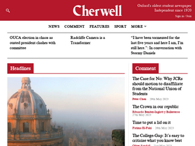'cherwell.org' screenshot