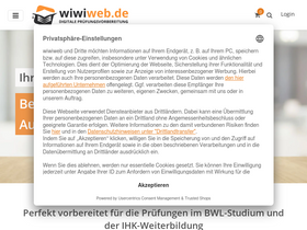'wiwiweb.de' screenshot