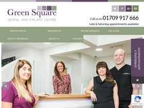'greensquaredental.co.uk' screenshot