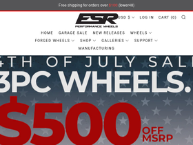 'esrwheels.com' screenshot