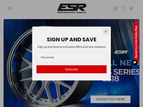 'esrwheels.com' screenshot