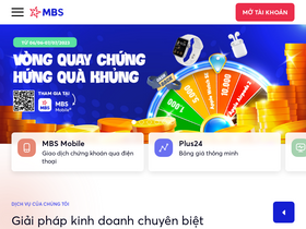 'mbs.com.vn' screenshot